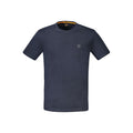 T-shirt homme en coton bleu de la marque Hugo Boss, coupe classique avec col rond et logo discret sur la poitrine.