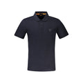 Polo pour homme Hugo Boss en coton bleu, col classique et manches courtes, style élégant et décontracté.