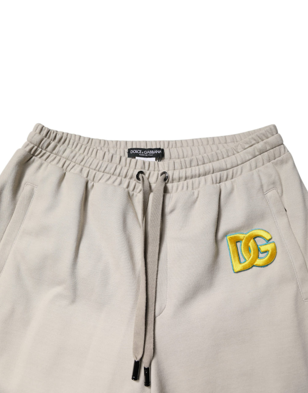 Pantalon de jogging Dolce & Gabbana en coton multicolore, style décontracté, avec logo Dolce & Gabbana visible.