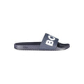 Chaussures homme Hugo Boss Blu Poliuretano, ciabatte élégantes en matière synthétique, visibles en gros plan.