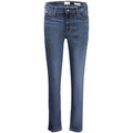 Jean skinny pour femme Guess Jeans en lyocell bleu, coupe ajustée et tendance, visible avec boutons et poches avant.