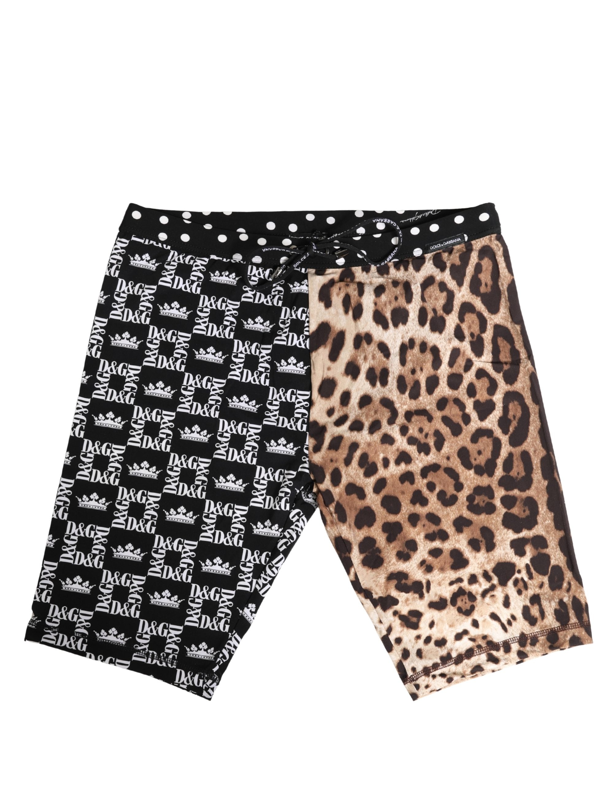 Sous-vêtements Dolce & Gabbana shorts de cyclisme à motif multicolore, design élégant et confortable pour le sport ou la détente.