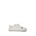 Dolce & Gabbana Weiße Leinen-Low-Top-Sneaker
