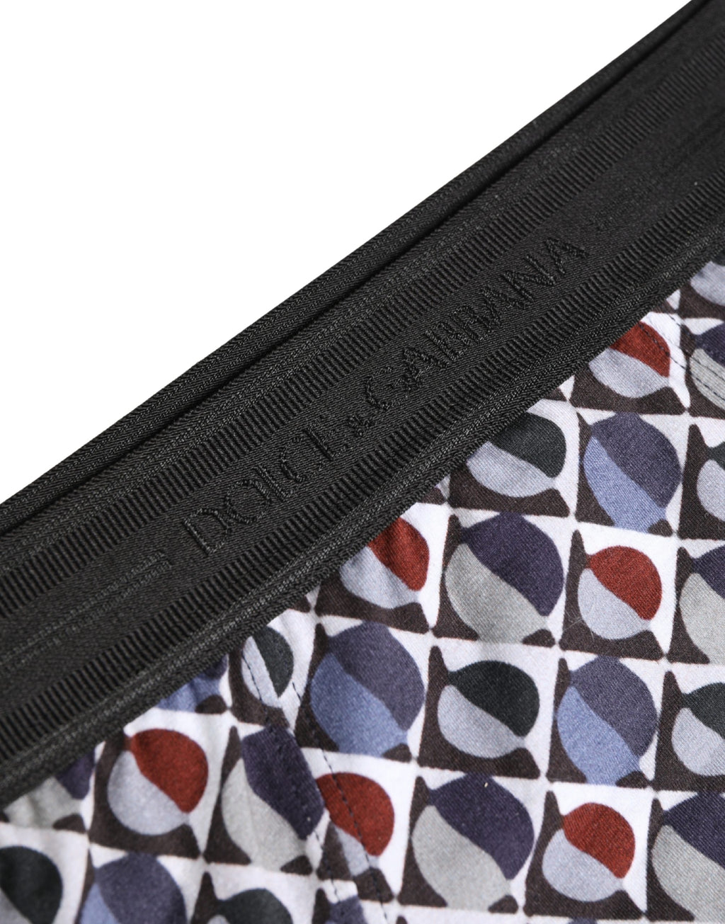 Sous-vêtements masculins Dolce & Gabbana Brando à motif multicolore, caleçons briefs élégants et confortables.