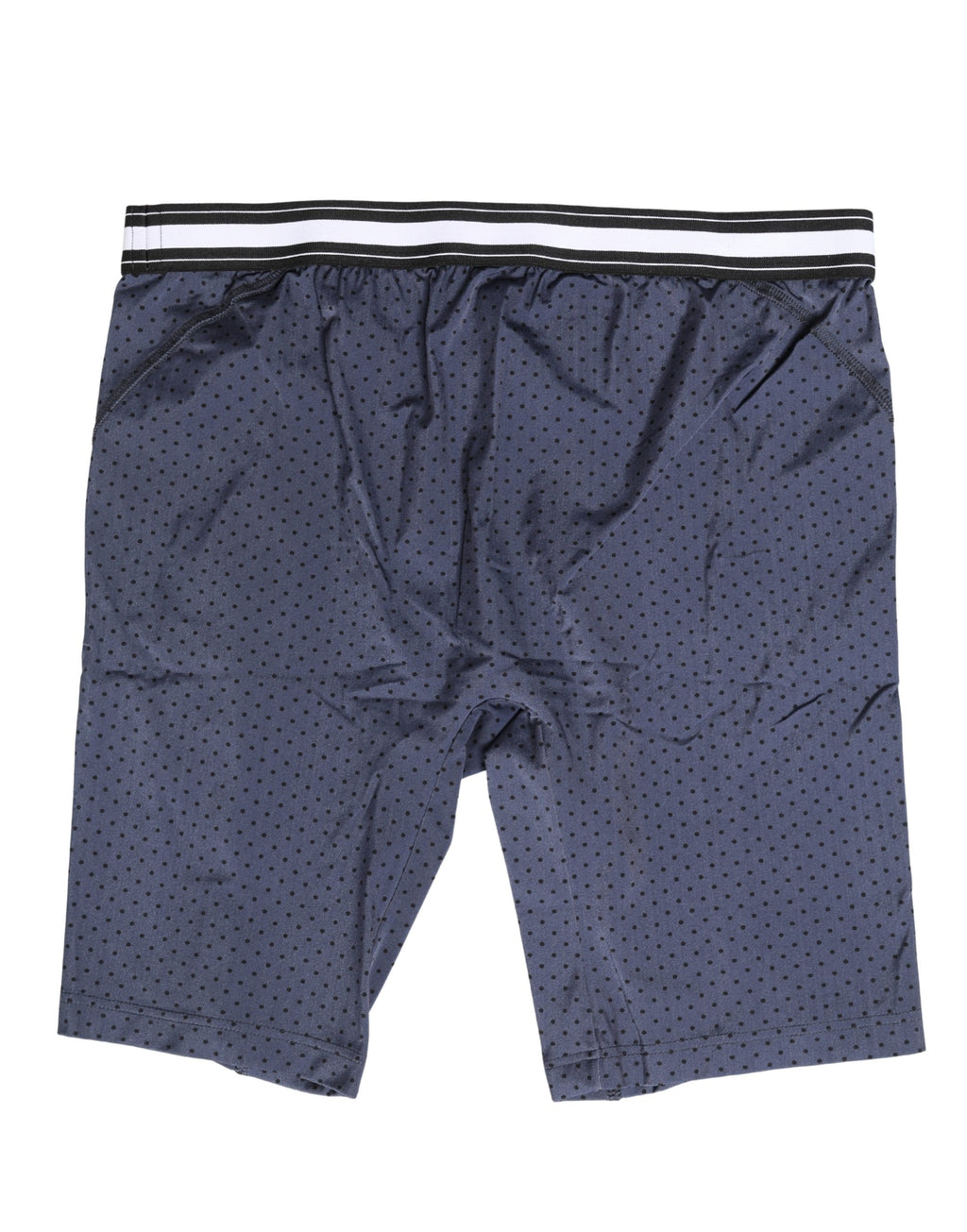 Sous-vêtements homme Dolce & Gabbana, boxer en coton bleu foncé à pois pour vélo, détails visibles dans l'image.