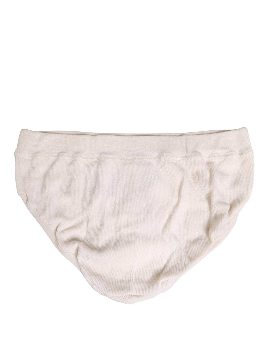 Sous-vêtements homme Dolce & Gabbana en soie blanche avec logo, style slip élégant et confortable.