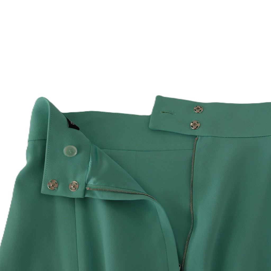 Jupe midi en viscose vert menthe Dolce & Gabbana, coupe pencil, élégante et fluide, vue de face.