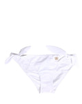 Shorts de bain Dolce & Gabbana en nylon blanc avec plaque logo DG, design élégant et confortable pour la plage.