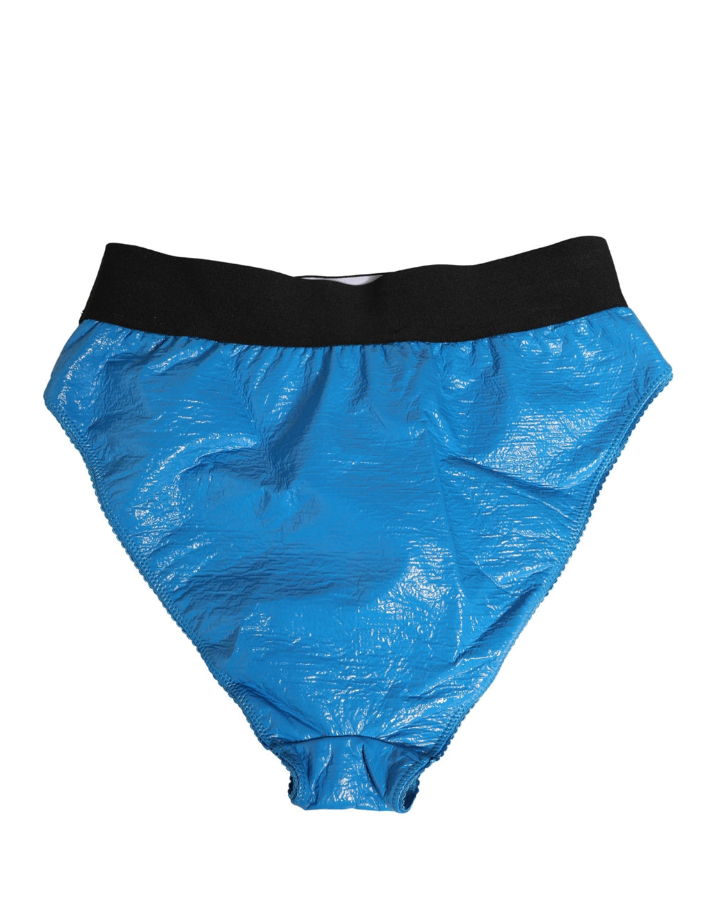 Culotte haute Dolce & Gabbana avec ceinture à logo bleue, tissu confortable et design élégant pour lingerie féminine