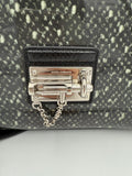Sac à main Dolce & Gabbana Monica en python et cuir verni, élégant et sophistiqué, avec détails raffinés et design luxueux.