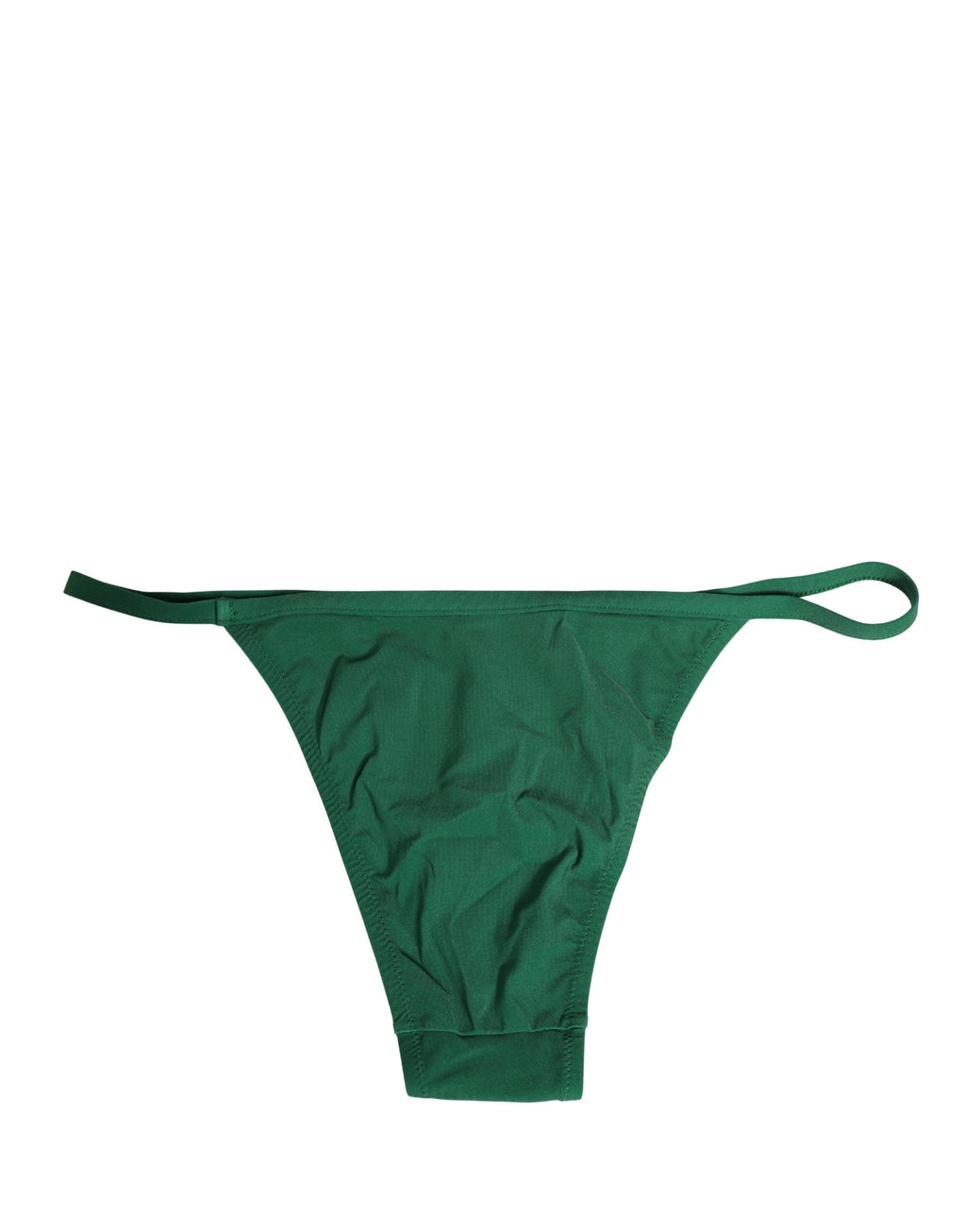 Maillot de bain bikini Dolce & Gabbana en nylon vert, bas de plage élégant pour la plage ou la piscine.