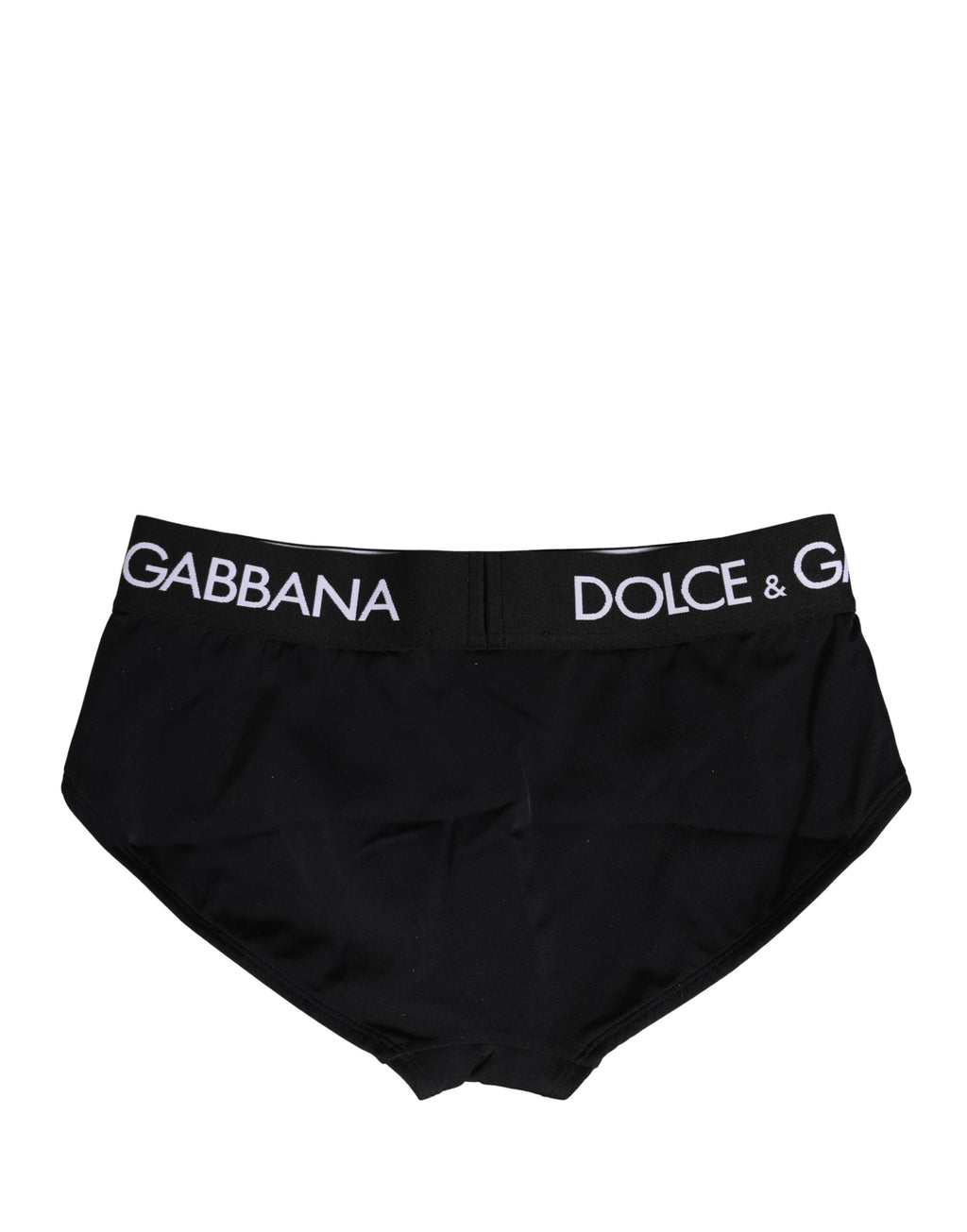 Culotte coulotte en nylon stretch noire de Dolce & Gabbana, sous-vêtements élégants et confortables pour femmes.