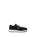 Chaussures de sport Prada en polyamide recyclé noir, baskets athlétiques élégantes et modernes pour hommes.