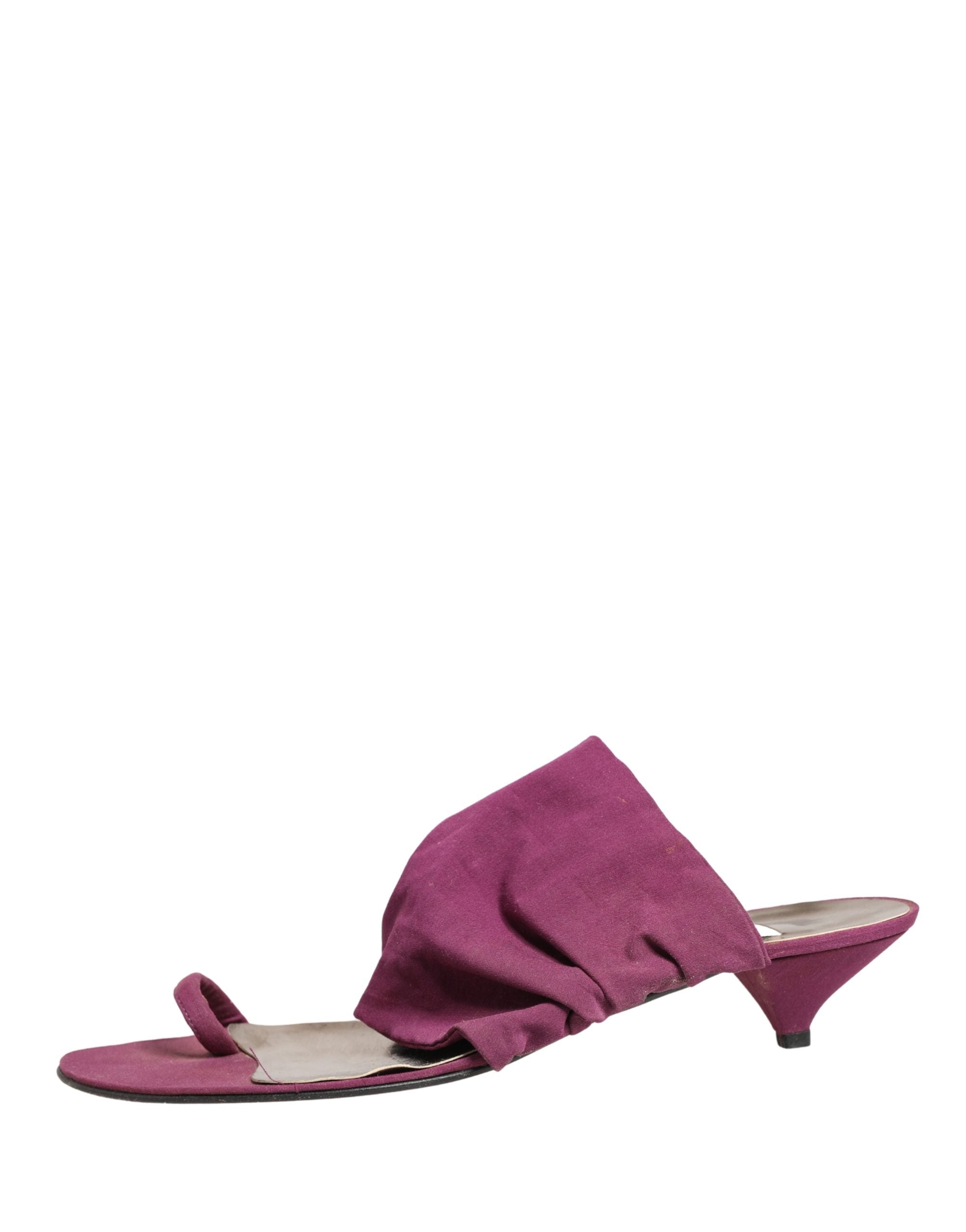 Sandales à talons violets Dolce & Gabbana, chaussures élégantes avec design sophistiqué et finition raffinée.