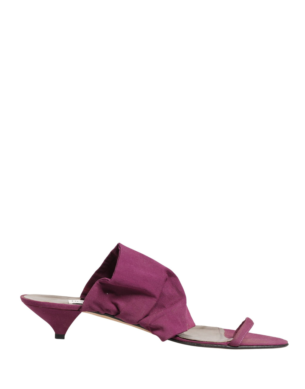 Sandales à talons violets Dolce & Gabbana, chaussures élégantes avec design sophistiqué, vues de côté avec talons hauts.