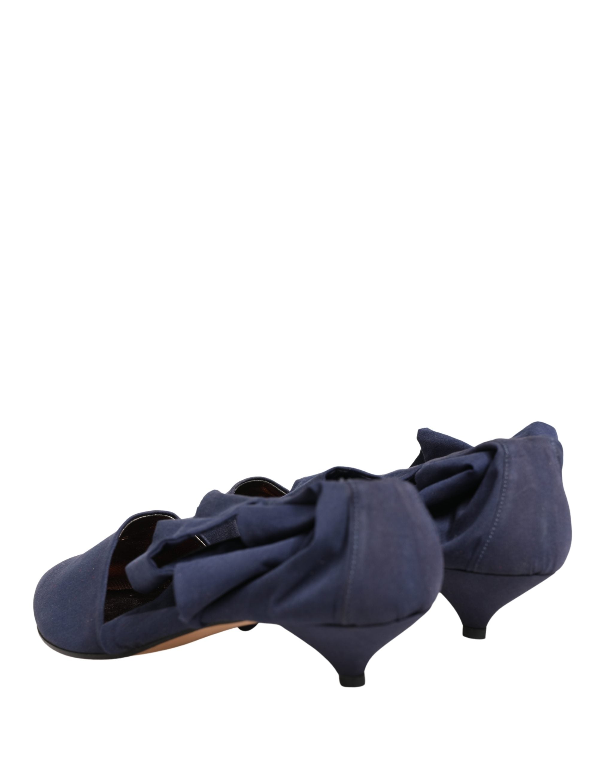 Bottes ankle en coton bleu Dolce & Gabbana, chaussures élégantes avec semelle noire et design moderne.
