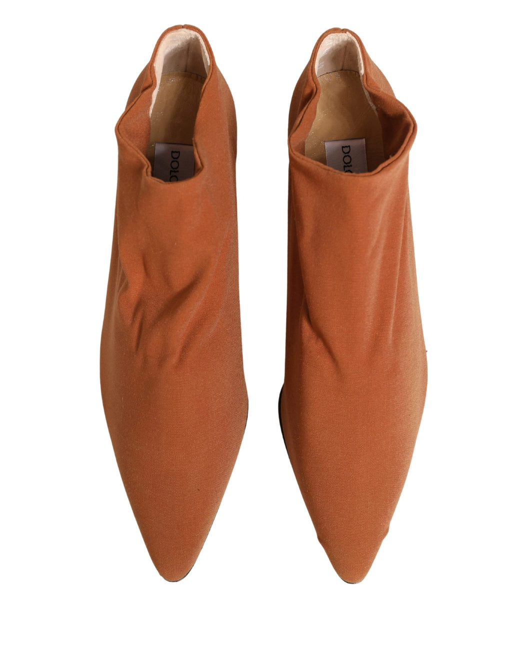 Chaussures bottines en daim marron Dolce & Gabbana pour femmes, finition élégante et style sophistiqué.