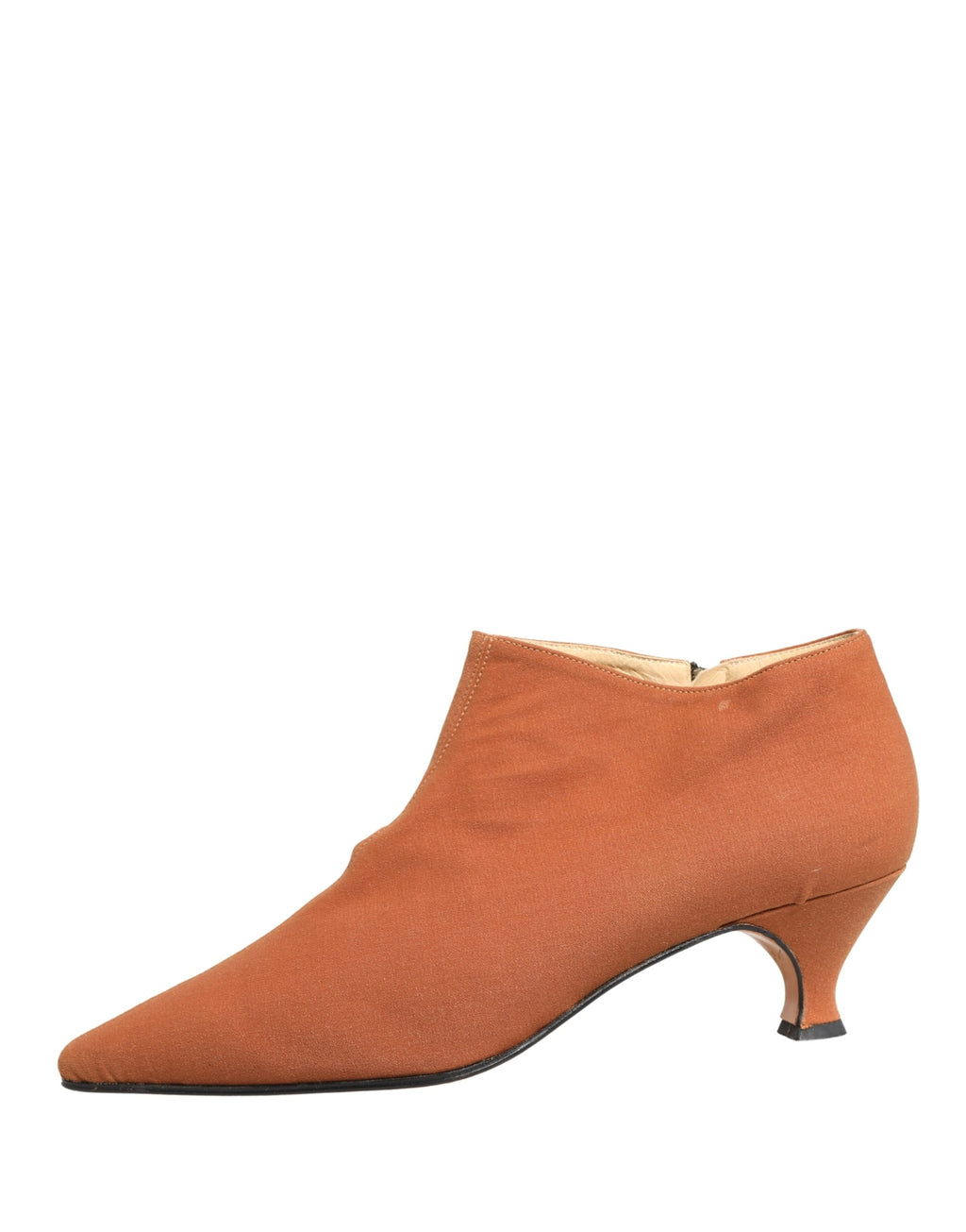 Bottines en daim marron Dolce & Gabbana pour femme, chaussures à talon ankle avec design élégant et finition raffinée