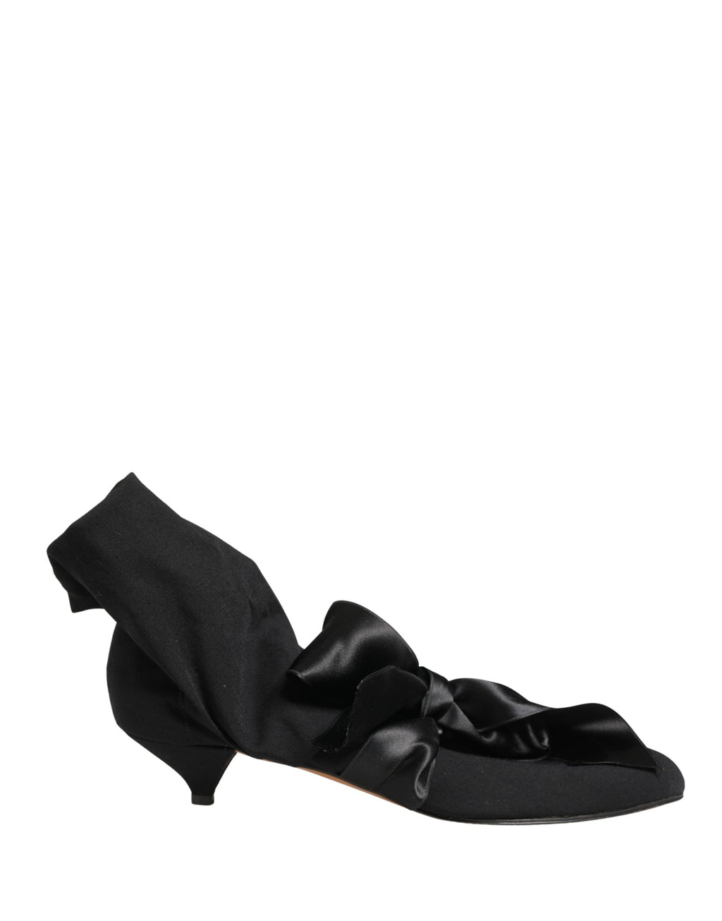 Chaussures bottines en daim noir Dolce & Gabbana pour femme, détail de la semelle et du design élégant.