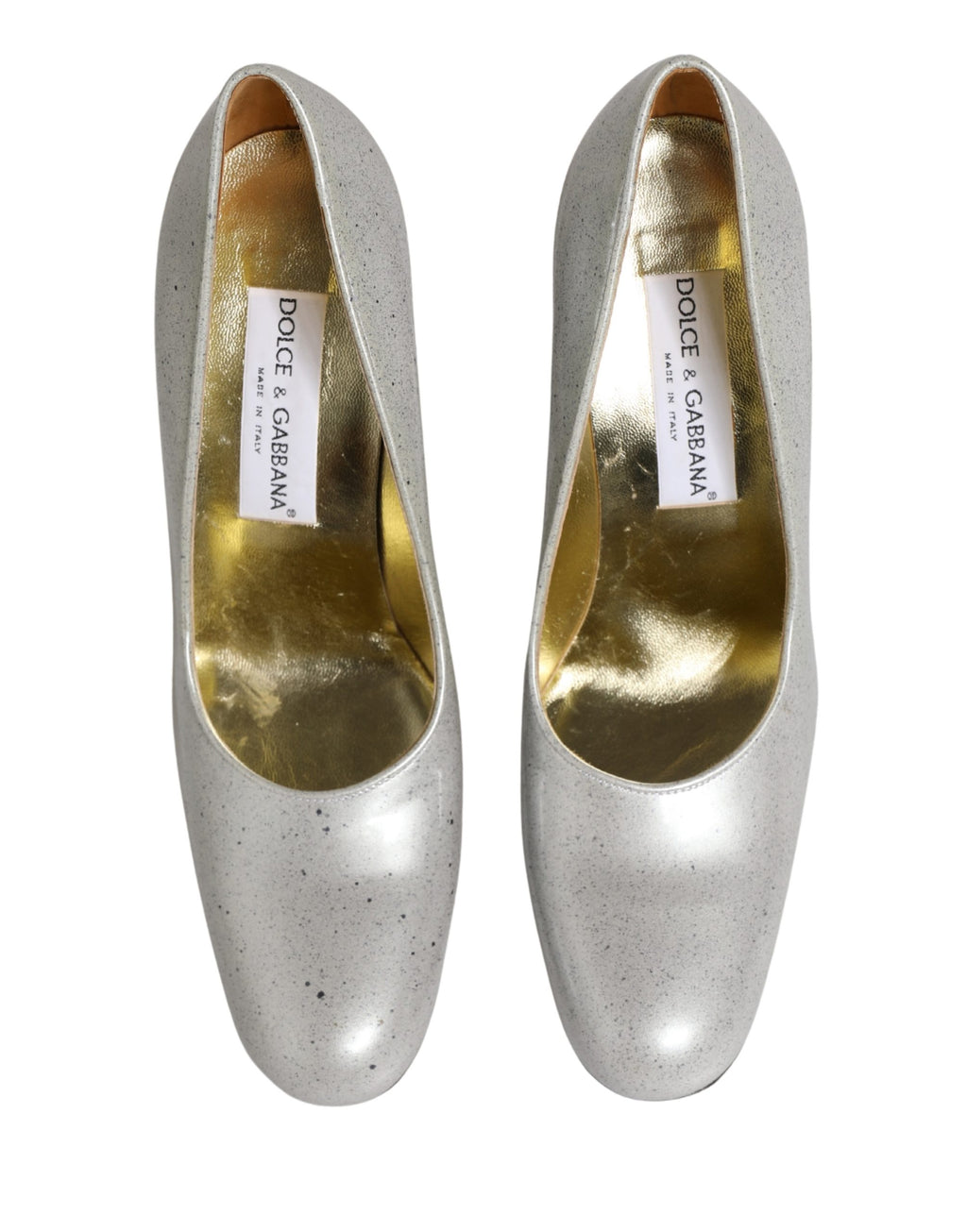 Chaussures à talons hauts en cuir blanc de Dolce & Gabbana pour femmes, chaussures élégantes et sophistiquées.