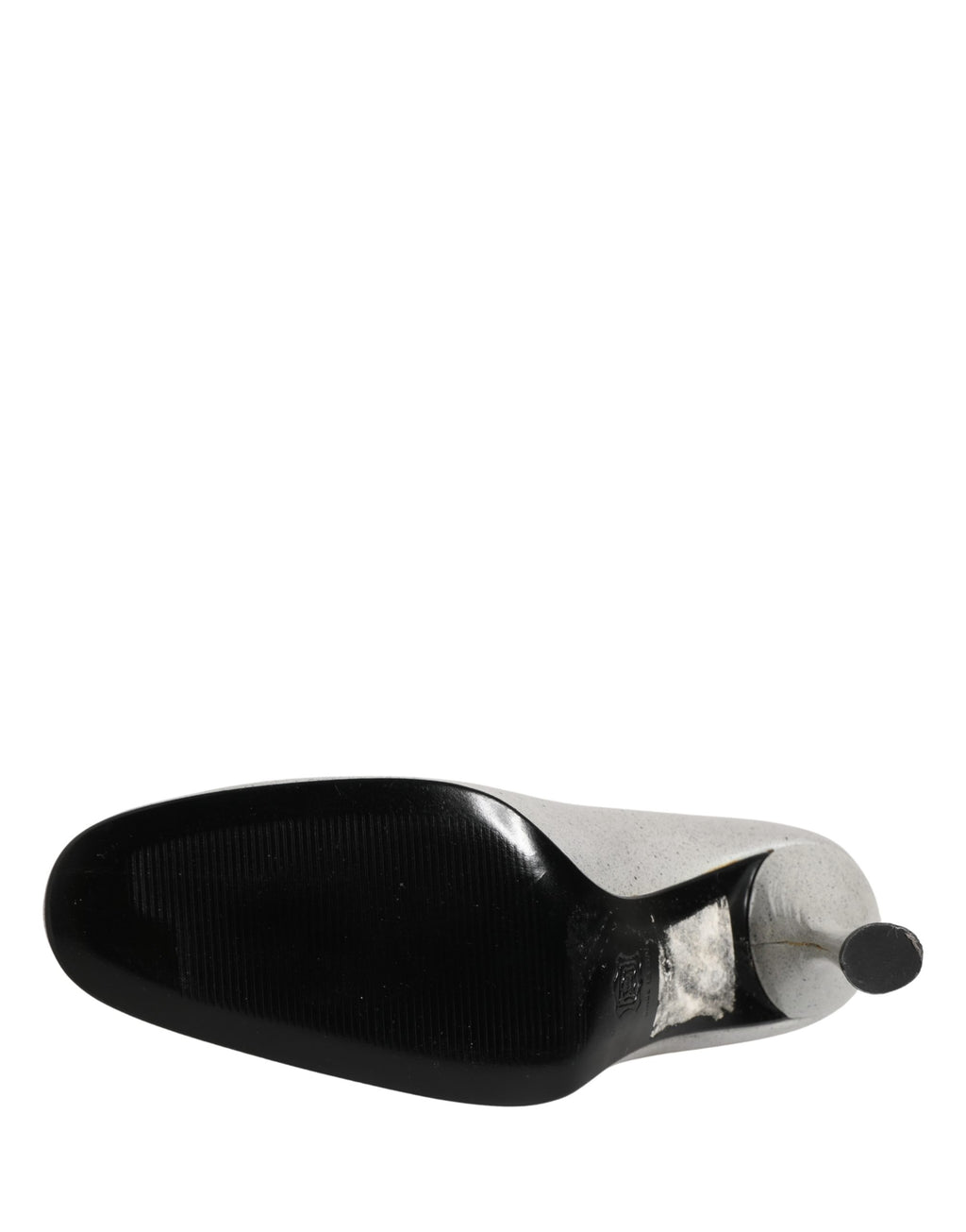 Escarpins blancs en cuir pour femmes Dolce & Gabbana, chaussures à talons élégantes avec design sophistiqué.