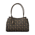 Sac à main Guess Jeans marron en polyuréthane pour femmes, élégante et tendance, avec détails raffinés.
