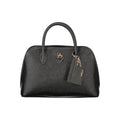 Sac à main Guess Jeans en polyuréthane noir pour femmes, avec poignées et design élégant.