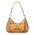 Sac à main Guess Jeans marron en polyuréthane pour femmes, avec détails élégants et poignées confortables.