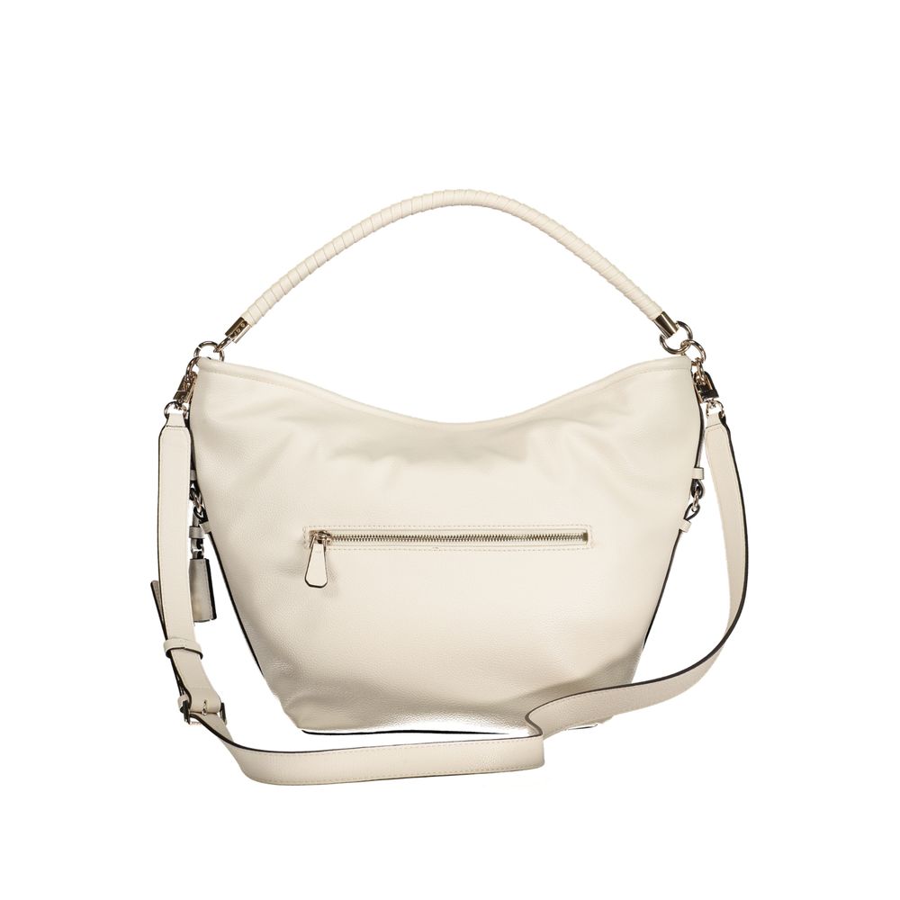 Sac à main en polyuréthane noir de Guess Jeans pour femmes, style élégant et moderne avec détails tendance.