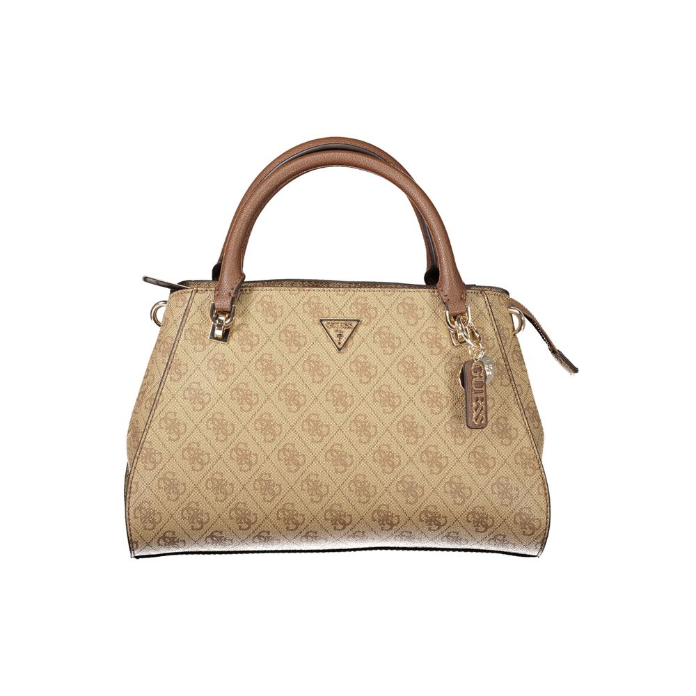 Sac à main Guess Jeans beige en polyuréthane pour femme, design élégant et pratique, visible avec détails en image 10564565.jpg