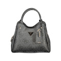 Sac à main Guess Jeans en polyuréthane noir pour femmes, avec design élégant et détails tendance.