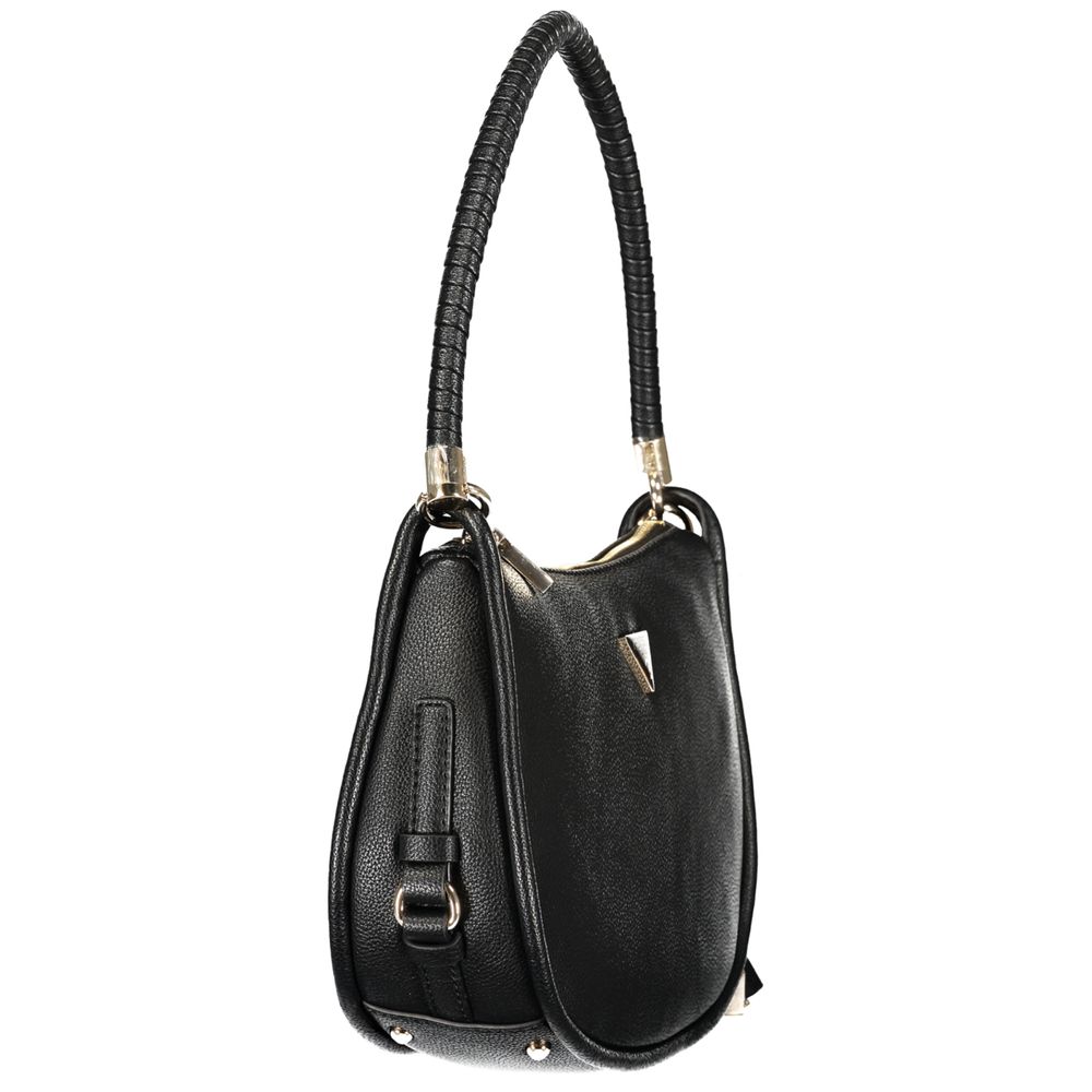 Sac à main Guess Jeans Nero en polyuréthane pour femmes, sac élégant avec détails modernes, vue de face.