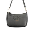 Sac à main Guess Jeans en polyuréthane noir pour femmes, design élégant et moderne avec poignée robuste.