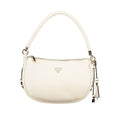 Sac à main blanc en polyuréthane pour femmes de Guess Jeans, avec design élégant et détails modernes.