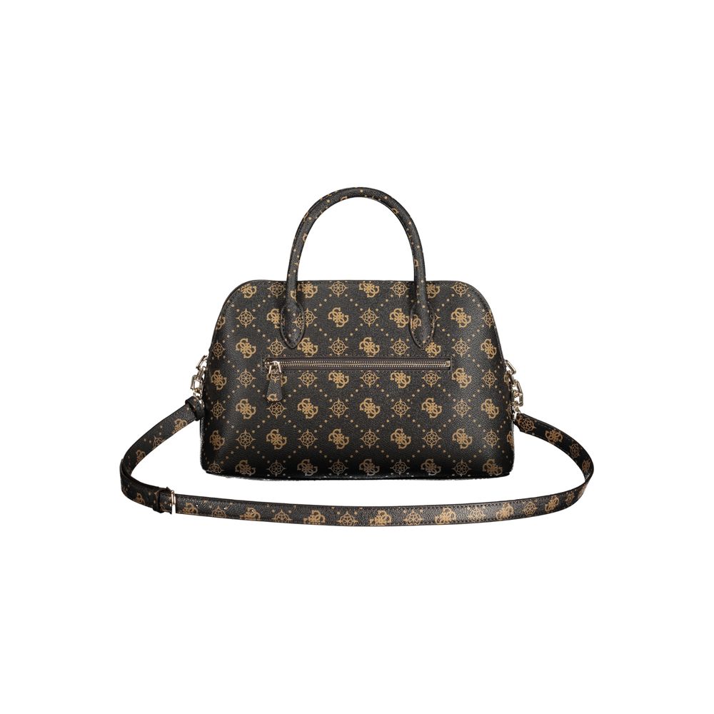 Sac à main Guess Jeans en polyuréthane marron pour femme, avec design élégant et détails modernes.
