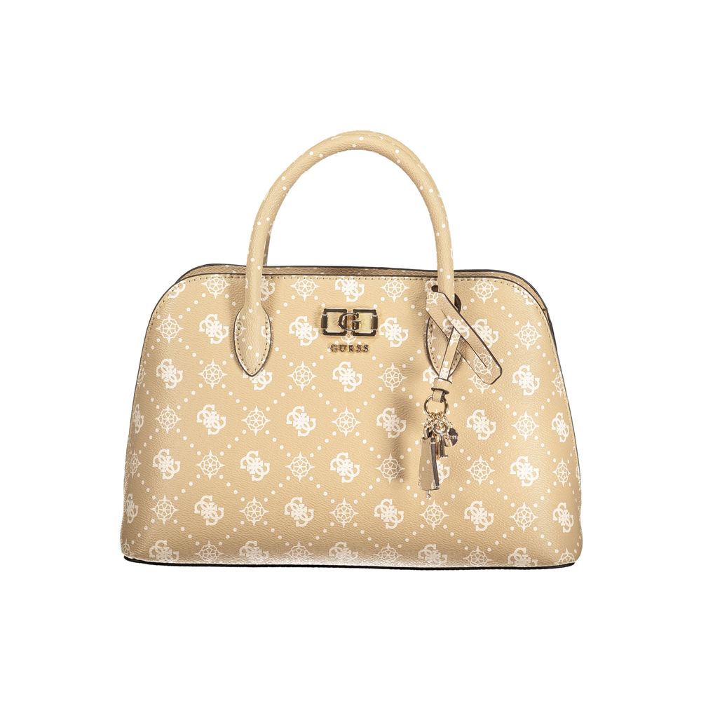 Sac à épaule femme Guess Jeans noir en polyuréthane, style moderne et élégant, avec détails tendance visible sur l'image.