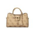 Sac à main pour femmes Guess Jeans en polyuréthane noir, style élégant avec détails modernes.