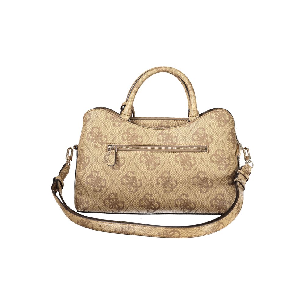 Sac à main Guess Jeans en polyuréthane noir pour femmes, avec design élégant et détails modernes.