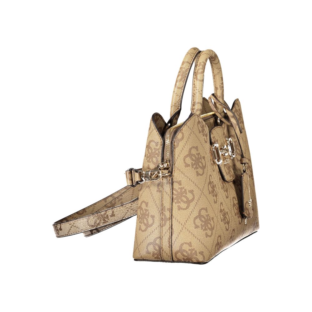 Sac à main Guess Jeans en polyuréthane noir pour femmes, avec design élégant et détails modernes.