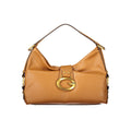 Sac à main Guess Jeans marron en polyuréthane pour femmes, sac à main élégant avec finition lisse et détails modernes.