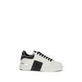 Chaussures basses en cuir de veau blanc Philipp Plein Bos Taurus, baskets élégantes pour homme.