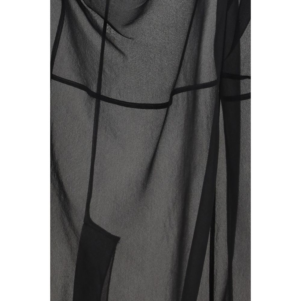 Prada Schwarzer Midirock aus Polyester