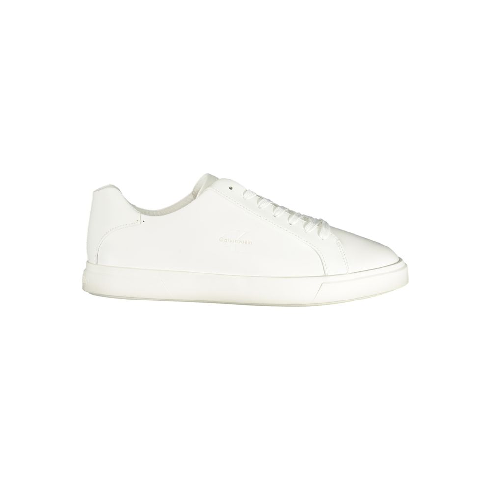 Calvin Klein Herren Sneaker aus weißem Polyurethan