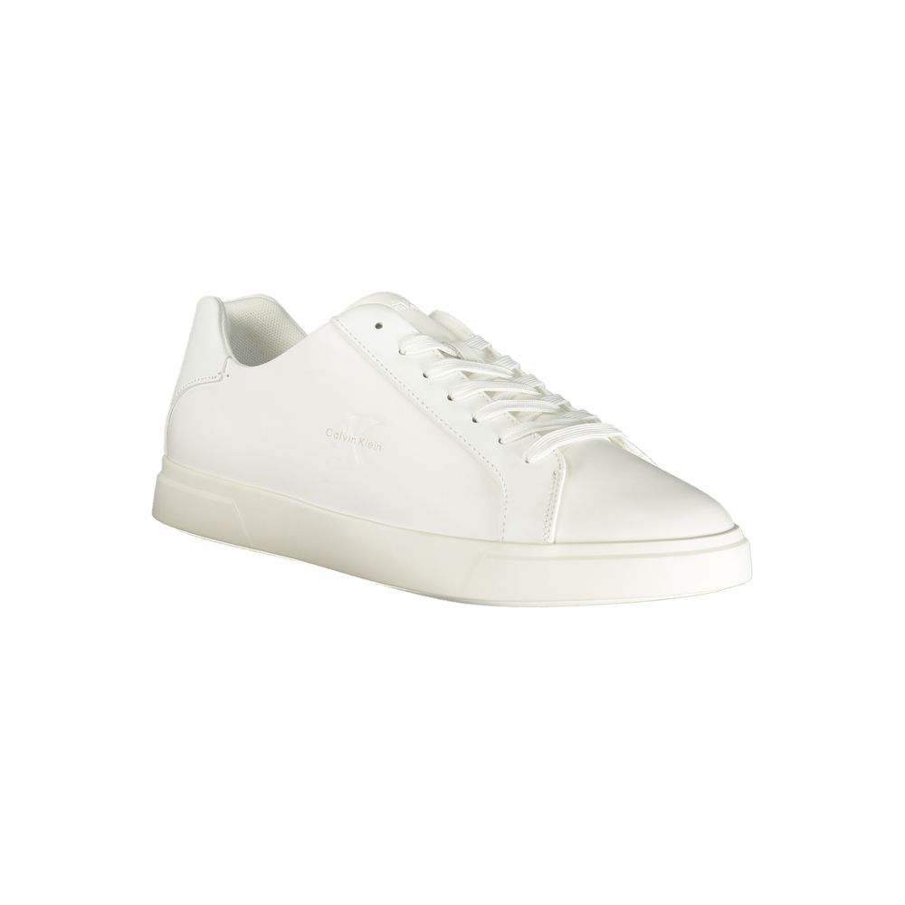 Calvin Klein Herren Sneaker aus weißem Polyurethan