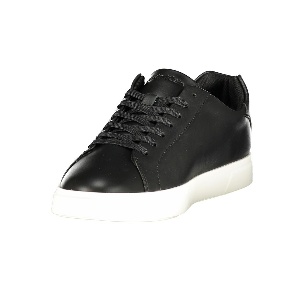 Calvin Klein Herren-Sneaker aus schwarzem Polyurethan