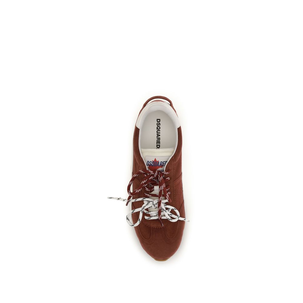 Chaussures basses en cuir de veau multicolore Dsquared² Bos Taurus, sneakers décontractés pour homme.