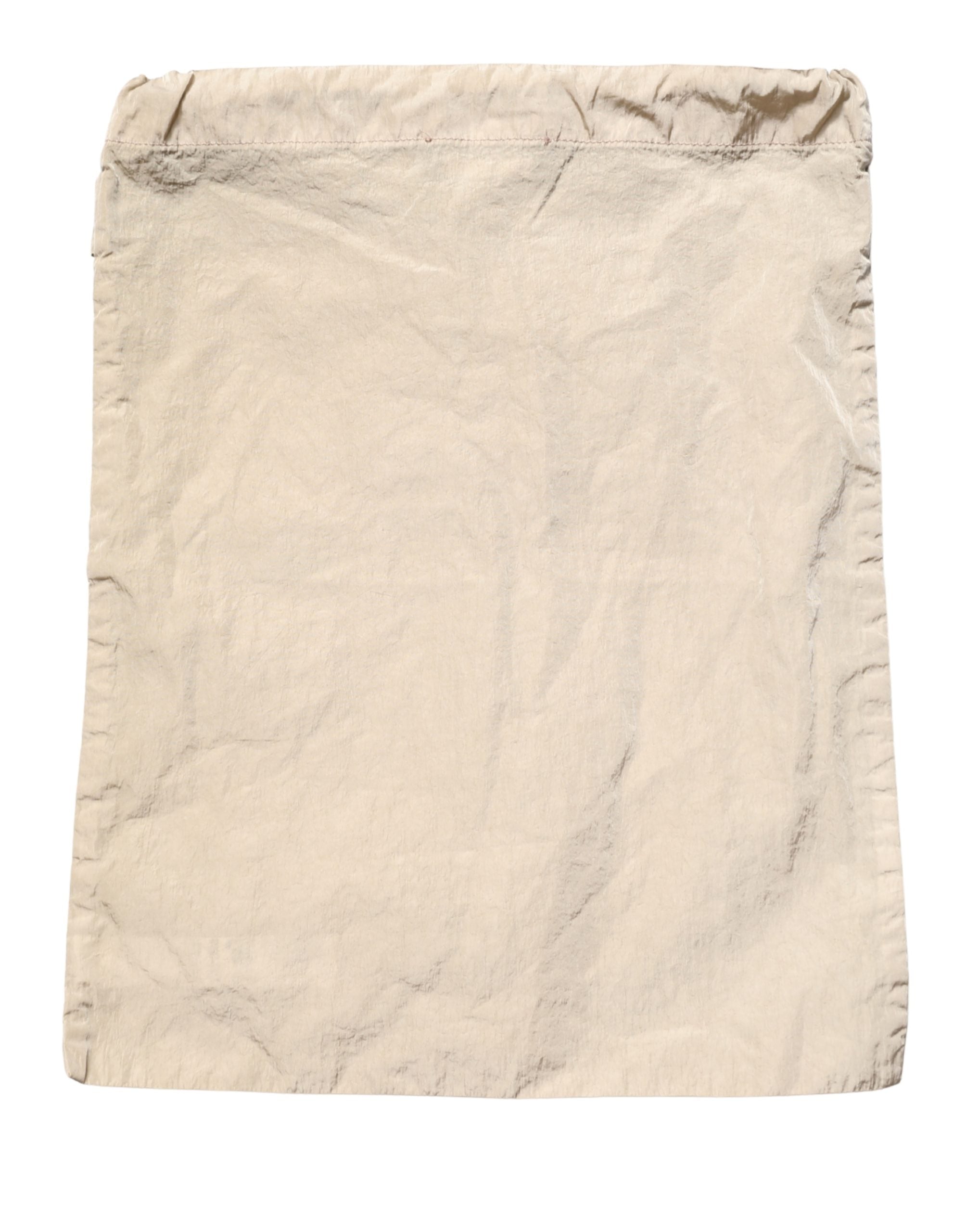 Shorts de bain en nylon marron Dolce & Gabbana avec cordon de serrage, style décontracté et confortable.