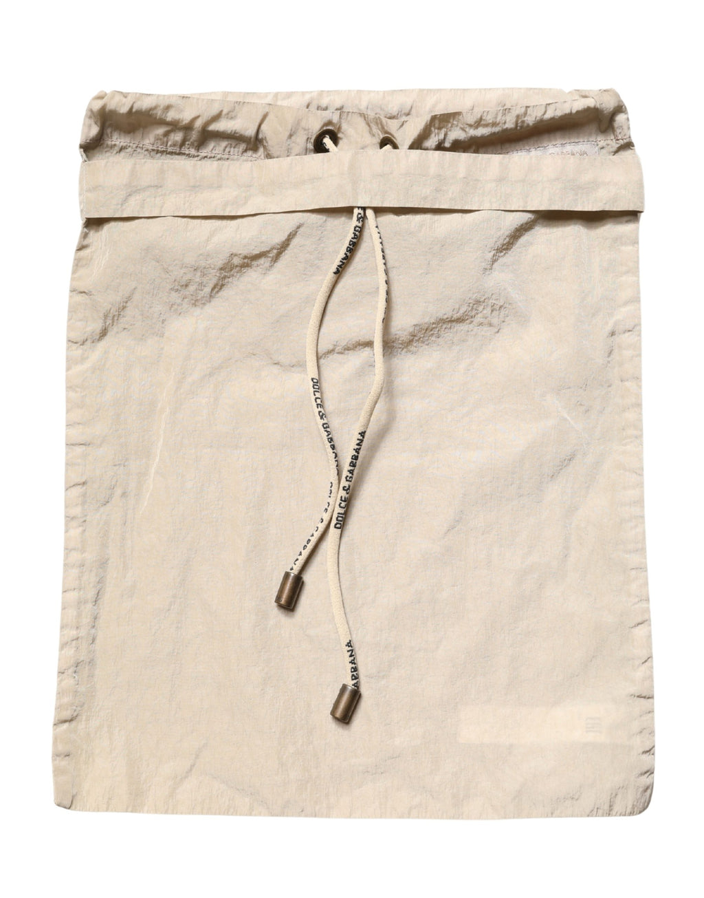 Shorts de bain en nylon marron Dolce & Gabbana avec cordon de serrage, style décontracté et confortable pour la plage.