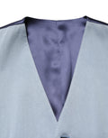 Gilet homme en laine gris Dolce & Gabbana à boutonnière simple, style élégante et moderne avec col classique.
