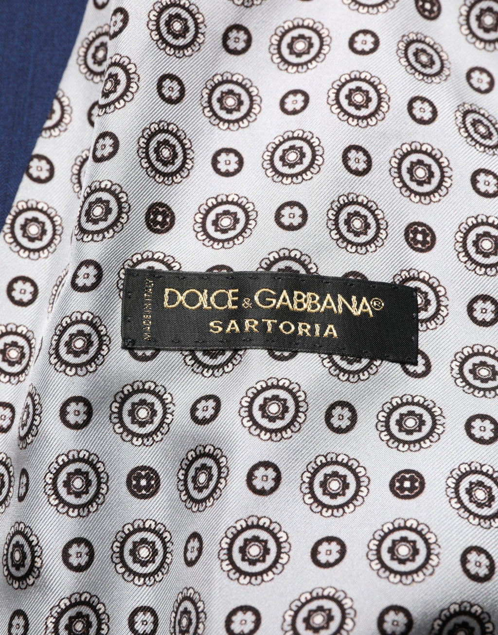 Gilet formel en laine bleu marine de Dolce & Gabbana, veste sans manches élégante pour homme.